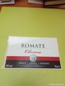Old Labels: ETIQUETA. ROMATE. OLOROSO. PEGATINA. C7CR